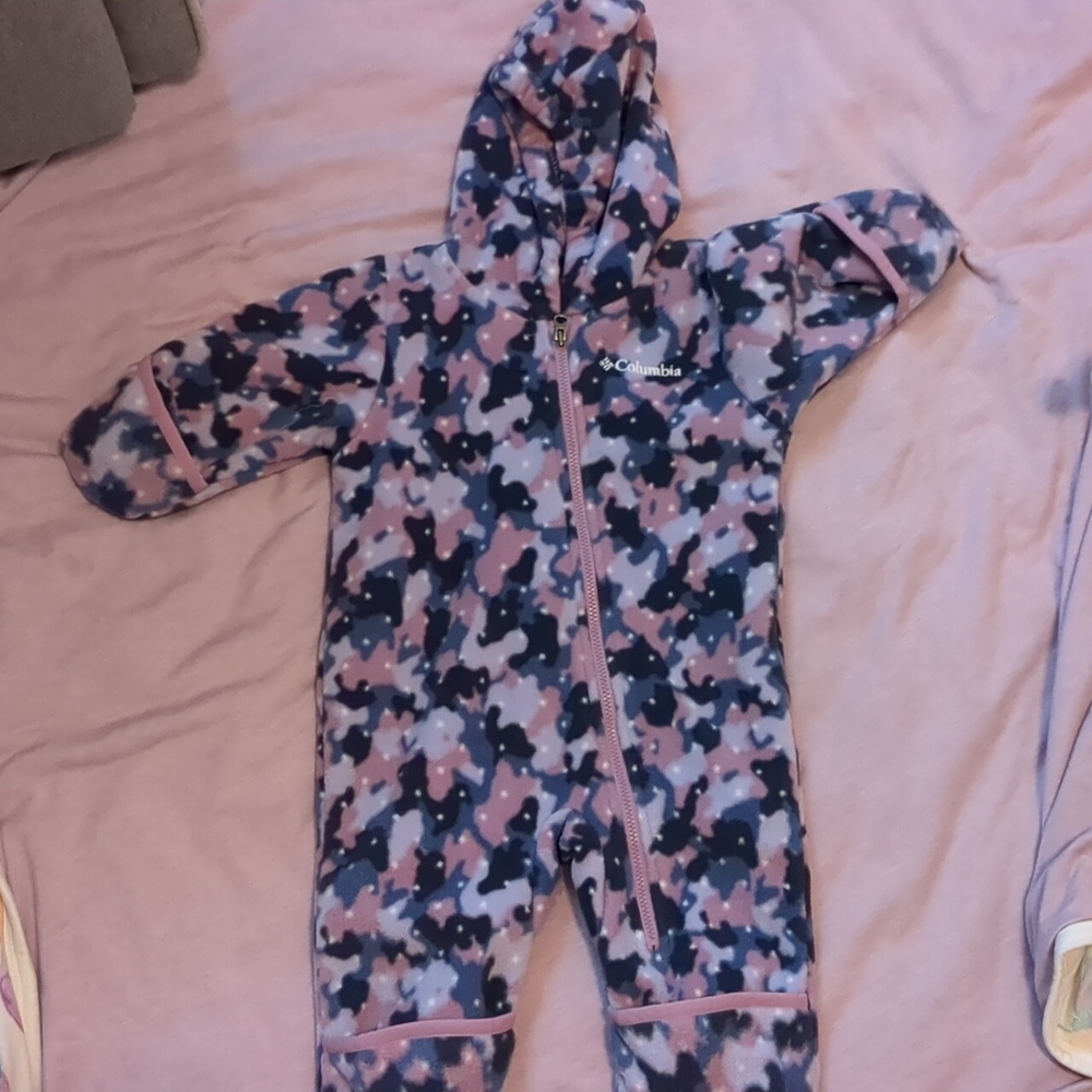 Purple Columbia Winter Coverall 3-6m